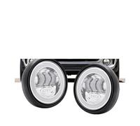 SPUFKGE Phares Avant Moto Pour MINI Pour Cooper R60 LED DRL Feux De Jour Rallye Lampe De Conduite 12 V Phare Supplémentaire Projecteur Moto(Noir 2 pièces)