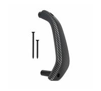 SPUFKGE Poignée Porte Intérieure Voiture Pour Ford Pour Fiesta 2011-2020 Poignée Porte Intérieure Côté Conducteur Gauche Passager Droit Vitre Manuelle G2BZ-5823943-JA(R Carbon Fiber)