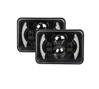 SPUFKGE Pour H4651 H4652 H4656 H4666 Voiture Camion Conversion Offraod 80W 4x6 Pouces LED H4 Phares Projecteur Feux Croisement Lumière Travail Feux Phares