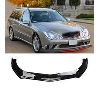 Spulhc Lèvre de Pare-Chocs Avant de Voiture pour Mercedes Benz W211 E500 E350 E55,Kit de séparateur de becquet de carrosserie ABS