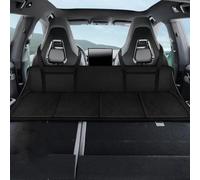 Spulhc Planche d'extension de lit Pliable pour siège arrière de Voiture pour Isuzu Pickup 2009-2018, Tapis de Couchage arrière, Rangement Pratique,A-Black