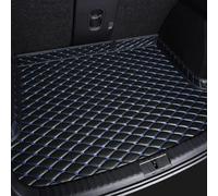 Spulhc Tapis de Coffre arrière de Voiture personnalisé à Haut Bord pour Peugeot 2008 E2008 2020-2023, Protecteur de Rangement de Coffre arrière étanche, Cuir PU,B-Black Blue