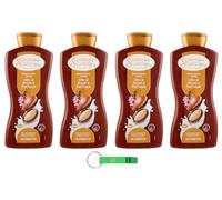 Spuma di Sciampagna Bagnodoccia Crema Nutriente Lot de 4 gels douche à l'huile d'argan et au patchouli 650 ml + porte-clés Beni Culinari