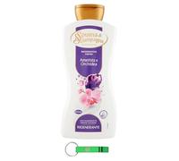 Spuma di Sciampagna Bagnodoccia Rigenerante Lot de 8 gels douche avec améthyste et orchidée 650 ml + porte-clés Beni Culinari