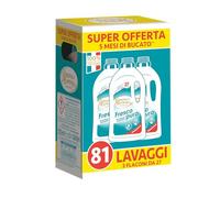 SPUMA DI SCIAMPAGNA DETERSIF LIQUIDE BUCATO LAVATRICE FRAIS PURE IGIENIZZANT 27 LAVAGGI 3 PEZZI