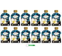 Spuma di Sciampagna Lot de 12 déodorants à linge pour machine à laver et sèche-linge aux huiles essentielles, parfum de rosée fraîche, Profuma Bucato Rugiada 230 ml + porte-clés Beni Culinari gratuit