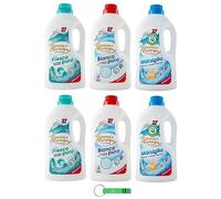 Spuma Di Sciampagna Lot de 6 flacons de lessive liquide hygiénique avec formule concentrée et lutte efficace contre les taches 27 lavages + porte-clés Beni Culinari gratuit