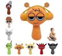 Spunky Peluche, Sprunki Incrediboxs Peluche, Mignon Anime Sprunki Peluche Poupée, Sprunki Personnages Figurines, Soft and Cute Plush Stuffed Animal Pillow, Halloween, Thanksgiving (B)