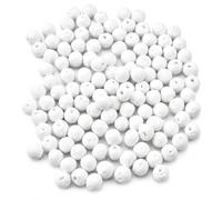 SPUNNYS Lot de 100 boules blanches en papier Ø 6 mm, très petites boules à peindre et décorer pour fleurs en papier, baies décoratives, miniatures, ornements et loisirs créatifs