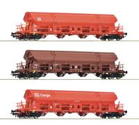 Spur H0 Roco 6600153 - Set De 3 Pièces: Wagon À Toit Basculant, DB AG Neuf OVP