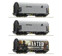 Spur H0 Roco 76054 3-Pièces Set: Wagon À Tente, Captrain Neuf OVP