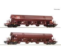 Roco 77036 SET de 2 wagons de toit pivotant H0 de la DB