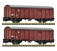 Spur N Fleischmann 831514 2-Pièces Set: Wagons De Fret Couvert, DB Neuf OVP