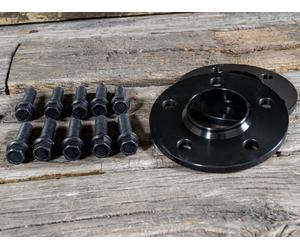 Spurplatten 25 mm 5x112 66,6 pour Audi avec vis, SCC, 2 unités, TUV, noir