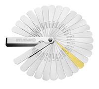 Spurtar 32 Lames Jauges d’épaisseur de précision 0,04-0,88 mm/0,0015-0,035" | Jeux de Cale Soupape en de marquage métrique/impérial de Mesure pour mesurer la Largeur ou l'épaisseur de l'écart