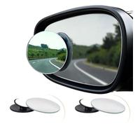 Spurtar Lot de 2 Voiture Rétroviseurs Extérieur d'Angle Mort Ronde Auto Rétroviseurs Aveugle Miroir d'Angle Mort Grand Angle Réglable Blind Spot Mirror