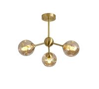 Sputnik Chandelier 6 Lights Magic Bean Molecular Pendant Light Modern Brackshed Brass Globe Globe Plafond Lightture for Living Room Restaurant Island ， Pendante Lights (Fumée-Grey Lampe à lampe, 3