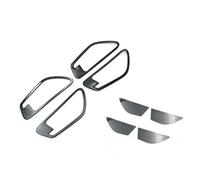 SPVPUPRMNN Couvercle extérieur poignée porte Pour Hyundai Pour Tucson NX4 2021-2024 Poignée Intérieure Porte Voiture Hybride N Line Garniture Couvercle Bol En Acier Inoxydable(A et B Noir)