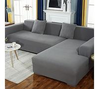 SPX Lot de 2 housses de canapé extensibles antidérapantes douces et respectueuses des animaux domestiques, pour 1-3 places et 3 places, idéale pour les enfants et la décoration d'intérieur, facile