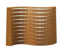 SPXMQSS Cloison De SéParation en Papier Cloison De SéParation Pliable Et RéTractable Separation De Piece IntéRieur Paravent Retractable Brown L400*W30*H200cm