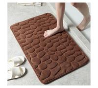 SPXMQSS Tapis AntidéRapant Tapis Salle De Bain Absorbant Tapis AntidéRapant Douche Mousse à MéMoire Tapis De Bain Decoration Salle De Bain Brown 40x60cm