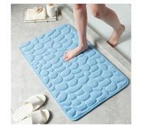 SPXMQSS Tapis AntidéRapant Tapis Salle De Bain Absorbant Tapis AntidéRapant Douche Mousse à MéMoire Tapis De Bain Decoration Salle De Bain Blue 40x60cm