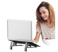 SPXTOM Aluminum Notebook Stand, Desk Ergonomic, Portable Laptop Riser, Notebook Holder, Save Space, 2-in-1, All 17" e-Readers(Black)