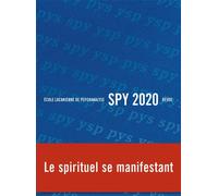 Spy 2020 - revue Le spirituel se manifestant - Collectif - Epel Eds - broché - Revue