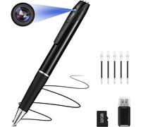 Spy Camera Hidden Camera Pen 1080P Mini Pocket Camera with Card 32GB Pen Camera with Video Recording Photo Taking and 150 Mins Indoor Outdoor Battery Life