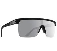 Spy FLYNN 50/50 Lunettes de Soleil Polarisé Soft Matte Black HD+ Gray Green Silver Spectra Mirror