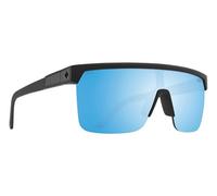 Spy+ - Flynn 5050, Soft Matte Black Translucent Blue, Happy Gray Green with Dark Blue Spectra, Medium-Large, Sunglasses, Unisex, Adult