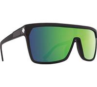 Spy+ - Flynn, Matte Black, Happy Bronze with Green Spectra Mirror, Medium-Large, Sunglasses, Unisex, Adult