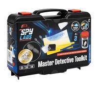 Spy Labs Master Detective Toolkit V2 | Kit de Science médico-légale | Rassembler et documenter des preuves, Jouer | Empreintes digitales, Empreintes de Pas, Traces de pneus | Livre d'histoires