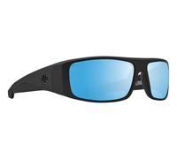 Spy+ Logan Matte Black - Happy Boost Polar Ice Blue Mirror - Lunettes de soleil - Taille S-M, Homme - Adulte