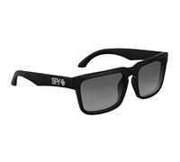 Spy Lunettes de Soleil Optic Helm Noir Brillant avec Verres Gris Vert + Autocollant