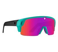 Spy+ - MONOLITH 5050, Matte Teal, Happy Gray Green with Pink Spectra Mirror, Extra Large, Sunglasses, Unisex, Adult