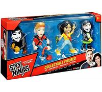 Spy Ninjas Lot de 4 Figurines pour Enfants de 6 Ans et Plus (PZ2/TCHAD/REGINA/PZ Squire) (41130CO), Taille M