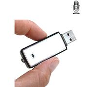 SPY TEC | Clé USB dictaphone - Enregistrement en continu de 18 Heures - 8 Go - 96 Heures de Stockage