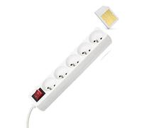Spy Tec | Micro GSM Espion dans Multiprise 5 Prises - Ecoute en Direct à Distance - Mouchard GSM - Made in France