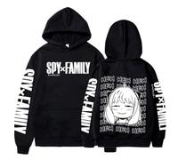 Spy X Family Sweats À Capuche De Dessin Animé, Pull À La Mode Sweat-Shirt À Manches Longues pour Filles Et Garçons Haut Unisexe Kawaii Anya Forger Imprimé Harajuku (Grand,Color 01)