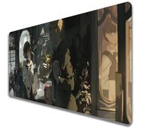 Spy X Tapis de souris de jeu japonais Anya Yor Forger XXL Grand tapis de souris de jeu étendu - Base antidérapante en caoutchouc - Bords cousus (B1, 800 x 300 mm)
