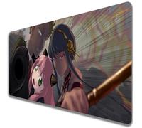 Spy X Tapis de souris de jeu japonais Anya Yor Forger XXL Grand tapis de souris de jeu étendu - Base antidérapante en caoutchouc - Bords cousus (B5, 800 x 300 mm)
