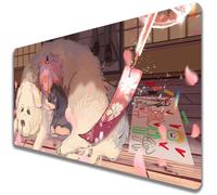 Spy X Tapis de souris de jeu japonais Anya Yor Forger XXL Grand tapis de souris de jeu étendu - Base antidérapante en caoutchouc - Bords cousus (B4, 800 x 300 mm)