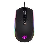 SPYCO Action MO-101, Souris de Jeu Ergonomique, 7200 DPI, lumière RVB avec 6 Effets de Couleur, Poids 123 g, 7 Boutons programmables, Fil tressé