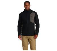 Spyder Bandit Hybrid-Chaqueta de Forro Polar Con Cremallera Completa Veste Polaire Homme, Noir, L