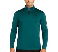 Spyder Chemise active pour homme - Pull à manches longues avec fermeture éclair quart (S-XL), menthe verte, Taille M