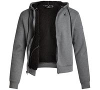 Spyder Sweat à Capuche en Fourrure Sherpa pour Homme - Fermeture éclair intégrale - Léger et Doux - Doublure Sherpa - Tricot gaufré, Gris, Medium