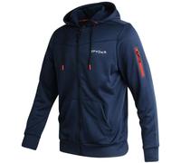Spyder Sweat à capuche en polaire Performance Tech pour homme - Veste d'entraînement à fermeture éclair intégrale pour homme (S-XL), bleu marine, Medium