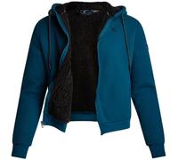 Spyder Sweat à Capuche en Tricot gaufré avec Fermeture éclair intégrale et Doublure Sherpa pour Homme - Veste légère et Confortable pour Homme (S-XXL), Bleu pétrole, Medium