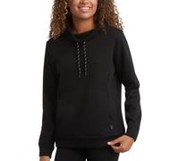 Spyder Sweat-shirt pour femme - Haut athlétique à col montant résistant au vent pour femmes - Chandail en polaire pelucheuse pour femmes, noir, Large